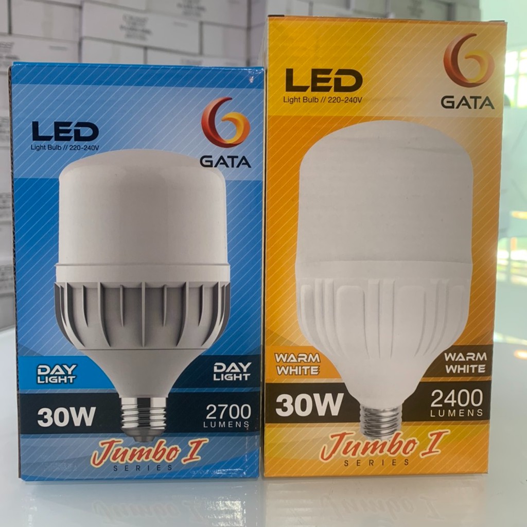 ซื้อ10ดวง ถูกกว่า  หลอด LED 30W รุ่น Jumbo1 ขั้ว E27 GATA  (แพ็ค 10 ดวง)