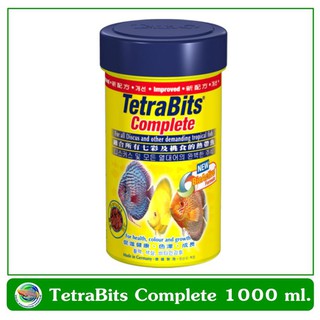 Tetra Bits Complete 1000 ml อาหารปลาชนิดเกล็ด Granules