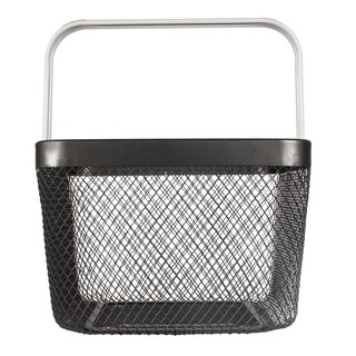 ตะกร้าเหลี่ยมมีหู CB06-1 25x25x17 ซม. สีดำ  WIRE BASKET CB06-1 25x25x17CM BLACK