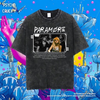 เสื้อยืด ขนาดใหญ่ พิมพ์ลาย Psycho Crucify Paramore | เสื้อวงดนตรี | เสื้อยืด ขนาดใหญ่ | สไตล์วินเทจ | เสื้อท็อปสามารถปรั