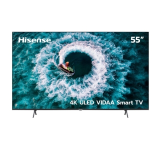 [New arrival 2022] Hisense TV ทีวี 55 นิ้ว 4K ULED(QLED) VIDAA U5 Smart TV Netflix & Youtube & MEMC 60HZ Wifi 2.4 & 5 Ghz /DVB-T2 / USB2.0 / HDMI /AV รุ่น 55EU6H