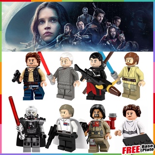 ฟิกเกอร์ตัวต่อ Han Solo Star Wars Rogue One Leia Baez Orson Darth Vader Obi-Wan ขนาดเล็ก PG8024