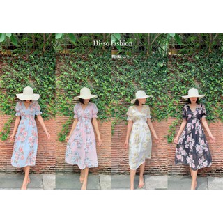 H517 เดรส ผ้าชีฟอง Hi-so fashion