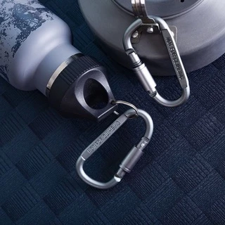แพ็ค 6 ชิ้น Carabiner D Ring สำหรับแขวนของ หรือยึดดึง อุปกรณ์สำหรับตั้งแคมป์ ห้อยเปล คาราบิเนอร์อลูมิเนียม แบบตะขอเกี่ยว