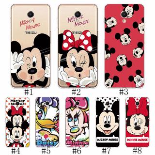 เคสโทรศัพท์ซิลิโคนพิมพ์ลาย mickey minnie น่ารักสําหรับ meizu m 6 m 3 m 5 note m 6 s m 6 t