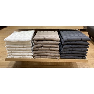 มูจิ เบาะรองนั่งผ้าฝ้าย Muji Cotton Seat Cushion 39x39cm