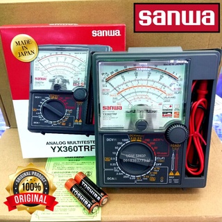 มัลติมิเตอร์ SANWA YX-360TRF แท้ 100% Multimeter made in japan มิเตอร์วัดไฟ มัลติมิเตอร์เเบบเข็ม มัลติมิเตอร์แบบอนาล็อก