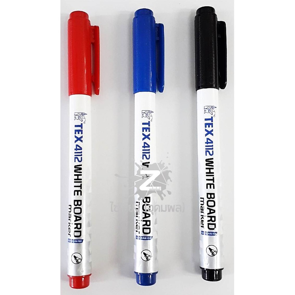 ปากกาไวท์บอร์ด หัวเล็ก TEX 4112 White Board Marker 1 ด้าม