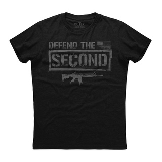 ขายดี เสื้อยืดแขนสั้น พิมพ์ลาย Defend The Second Gun สีดํา สไตล์คลาสสิก สําหรับผู้ชาย GMggli93CIhlkn51สามารถปรับแต่งได้