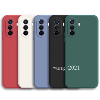 Ready Stock Phone Case Huawei Nova Y70 เคส Slim Casing New Upgrade Straight Edge Liquid Silicone Matte Soft Case Back Cover เคสโทรศัพท