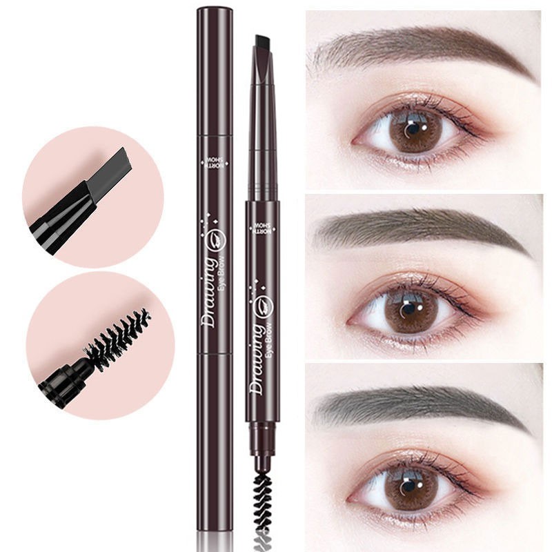 ดินสอเขียนคิ้ว เครื่องสําอาง แต่งหน้า ทินท์ ติดทนนาน สีสักคิ้ว กันน้ํา สีดํา สีน้ําตาล ชุดแต่งหน้า ความงาม