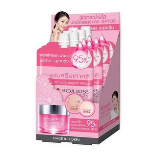โรจูคิส เซรั่มครีมไวท์พอร์เลสเดย์ SPF35 แบบซอง สีชมพู (ยกกล่อง 6 ชิ้น)