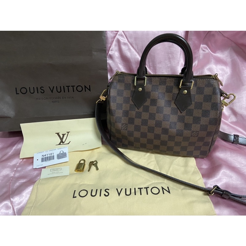 Louis Vuitton Speedy Ban อุปกรณ์ครบ พร้อมใบเสร็จ กระเป๋าหลุยส์ สปีดี้ ของแท้