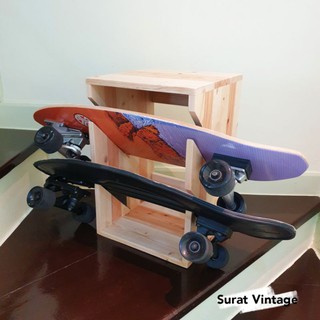 ชั้นวางเซริฟสเก็ต 2ชั้น surfskate &amp; skateboard พร้อมส่ง!