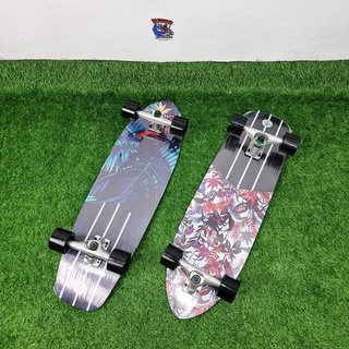 [🚚พร้อมส่ง]🛹Surf skate เซิร์ฟสเก็ต ขนาด 32" ทรัค CX4 ระบบ บูชชิ่ง ลายดอกไม้