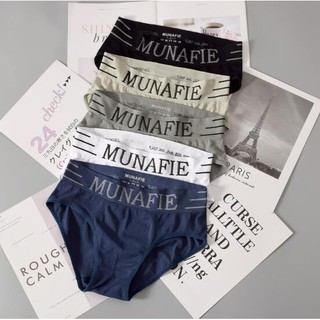 #071 ไม่มีถุง Boxerชาย แบรนด์Munafie ขอบตัดสี ผ้านิ่มใส่สบาย…