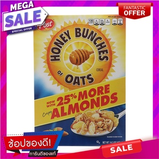 โพสต์ซีเรียลข้าวโอ้ตผสมอัลมอนด์ 411กรัม Post Oat cereal with almonds 411 grams