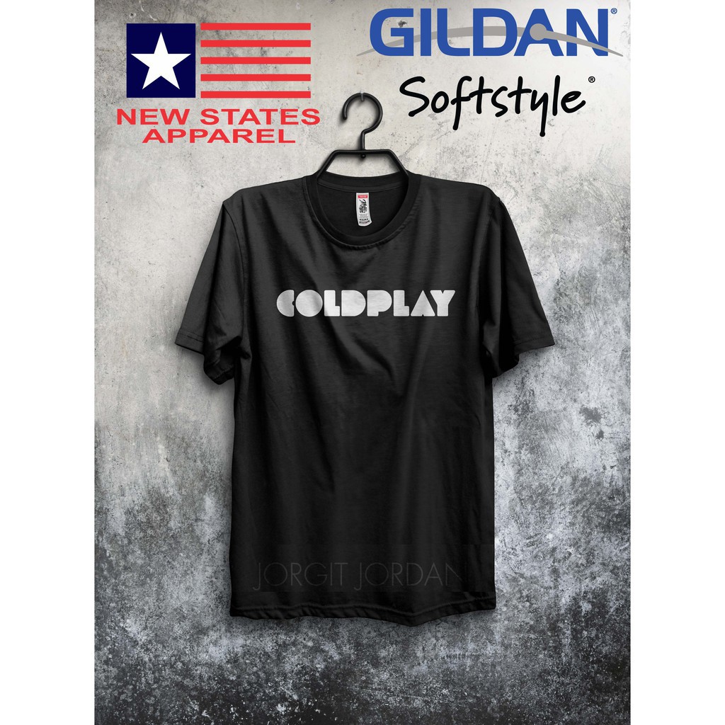 เสื้อยืดวง Gildan polyflex coldplay - Khey Old Shop