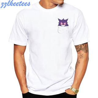 เสื้อยืด พิมพ์ลายโปเกม่อน Gengar Evolution สไตล์ฮิปสเตอร์ สําหรับผู้ชาย 2021