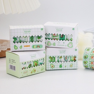 เทปตกแต่ง อะโวคาโด 4 ม้วน วาชิเทป DIY กล่อง ตกแต่ง ไดอารี่ ส…