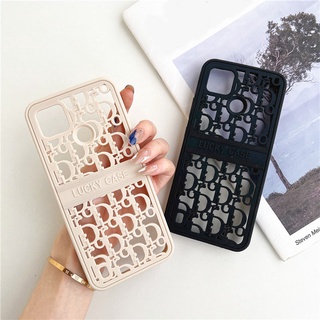 เคสโทรศัพท์มือถือแบบนิ่ม TPU กันกระแทก ลายตัวอักษร D ior หรูหรา สําหรับ Oppo A15 A15S Realme C21Y C25Y C25S C15 C12 C11 C35 C17 C3