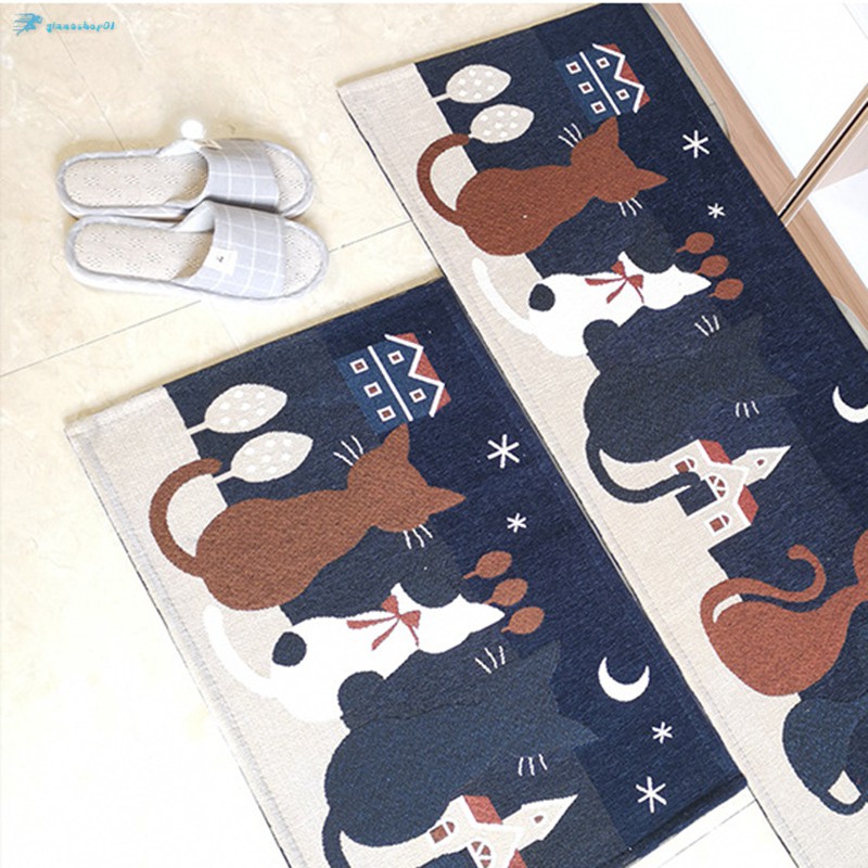 Kitchen Floor Mats Household Cartoon Dirt-Resistant Non-Slip Floor Mats ...