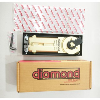 โช๊คประตูกระจกบานสวิง diamond อุปกรณ์ครบ รุ่น 1500 1200 1000 800  แบบฝังพื้น