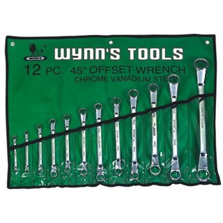 WYNNS ชุดประแจแหวนคู่ 45 องศา 12 ตัวชุด 6-32 mm. W0329AB