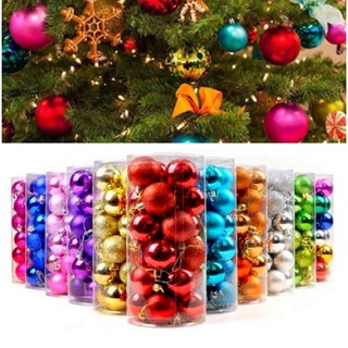 Christmas Tree Decoration Balls 4cm - 24 Balls ลูกบอล ตกแต่ง ประดับ ต้นคริสมาส ของตกแต่งต้นคริสมาส คริสมาส