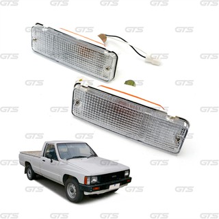 ไฟหรี่ ไฟกันชน ไฟหรี่กันชน ข้างซ้าย+ขวา สีขาว สำหรับ Toyota HILUX LN50 MK2 PICKUP ปี 1984-1988