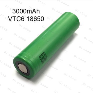 ถ่านชาร์จ 18650 vtc6 1ก้อน แบตเตอรี่ลิเธียมไอออน Li-ion 3.7v 3000mah