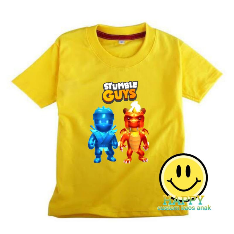 เสื้อยืด STUMBLE GUYS NINJA DRAGON ใหม่ล่าสุดผ้า GUYS CHILDRENS
