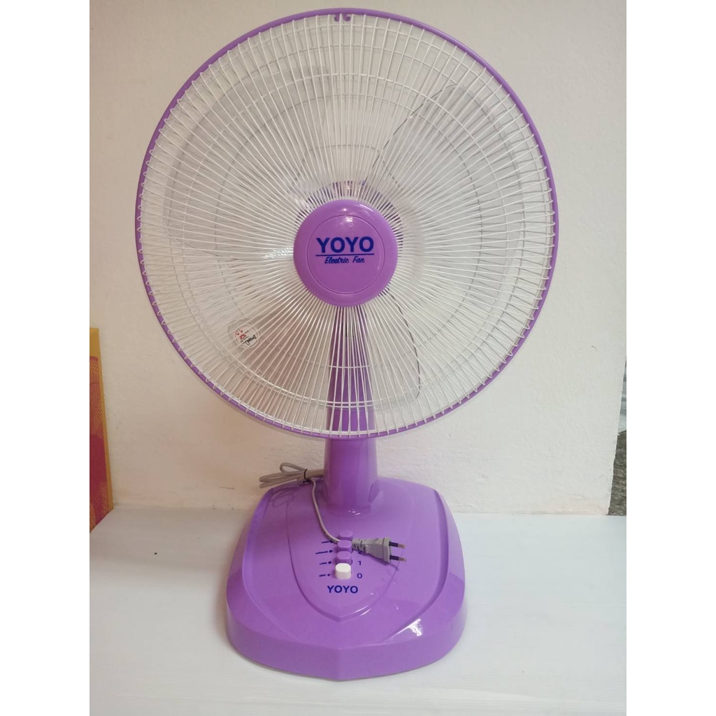 YoYo พัดลมตั้งโต๊ะ 16 นิ้ว  พัดมลมโยโย่ ลมแรง ทนทาน สีสวย - รูปที่ 4
