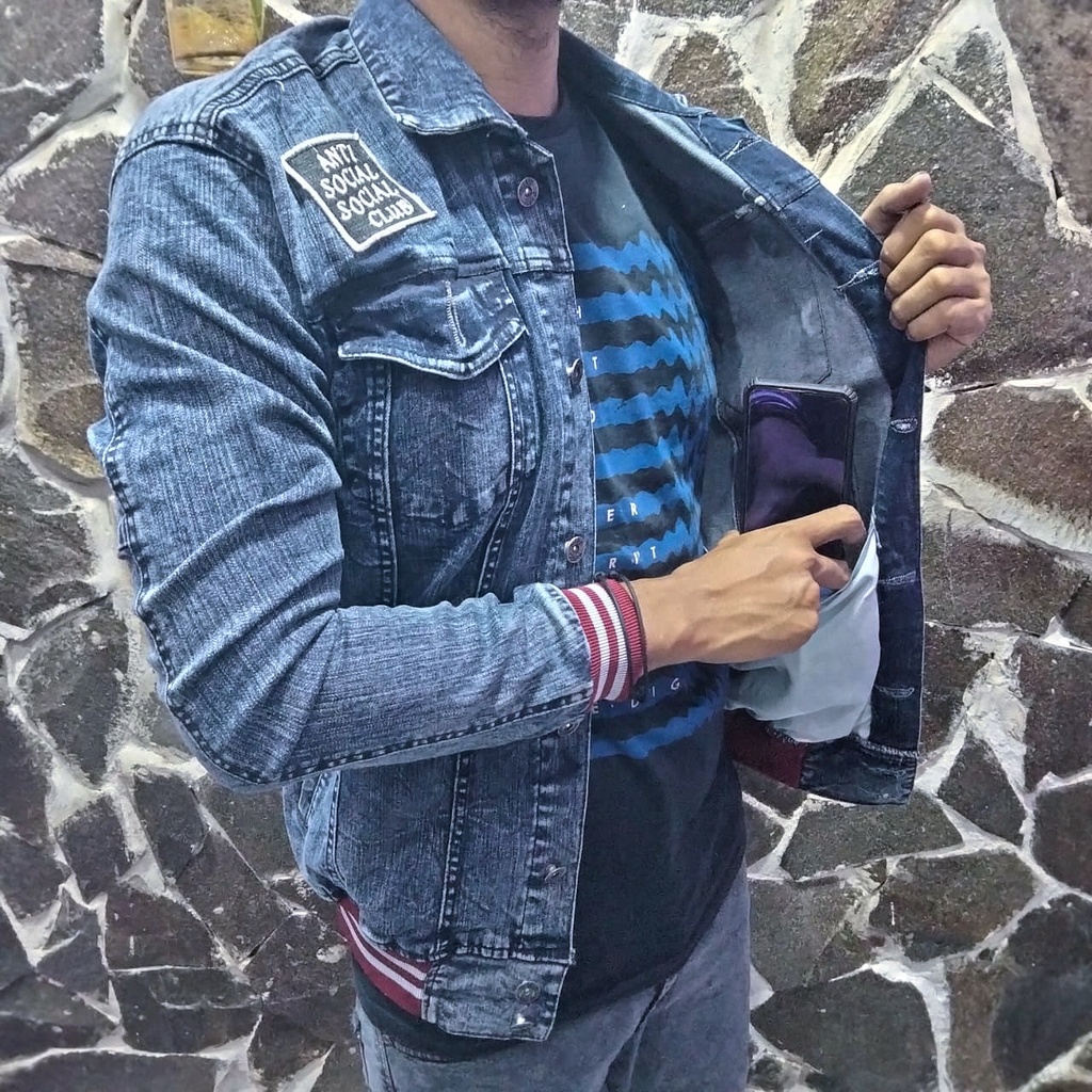 แฟชั่นล่าสุดผู้ชาย& 39;s Denim Jean Jacket