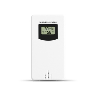 เครื่องวัดอุณหภูมิความชื้นดิจิทัล เซนเซอร์ไร้สาย 433.92MHz สําหรับ FanJu Weather Station