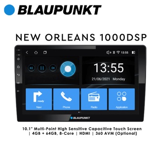 BLAUPUNKT New Orleans 1000 DSP จอแอนดรอยด์ 10.1นิ้ว ram 4GB rom 64GB ขุมพลัง 8-Core มีช่องHDMI รองรับกล้อง 360 AVM (Opti