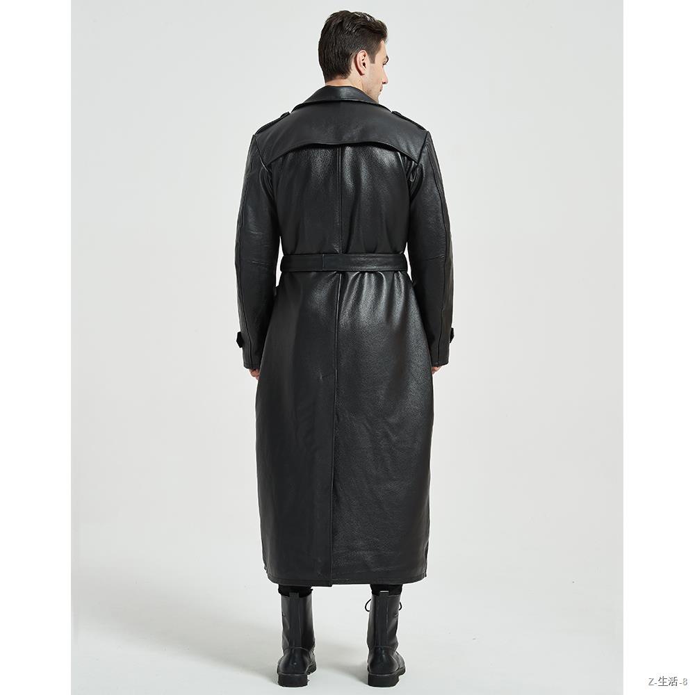 cowhide trench coat