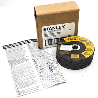 STANLEY (แท้) ไฟเบอร์ใบตัดสแตนเลส,เหล็ก 4"หนา 1มม. (25ใบ/กล่อง)