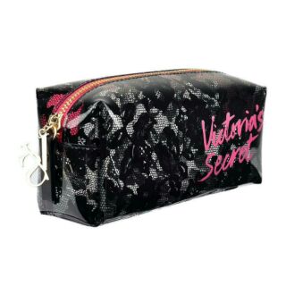 (outlet) Victorias Secret Black Lace Cosmetic Pouch