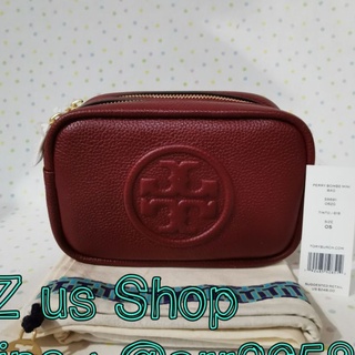 พรีฯ TORY BURCH PERRY BOMBE MINI BAG color tinto, blue, green.