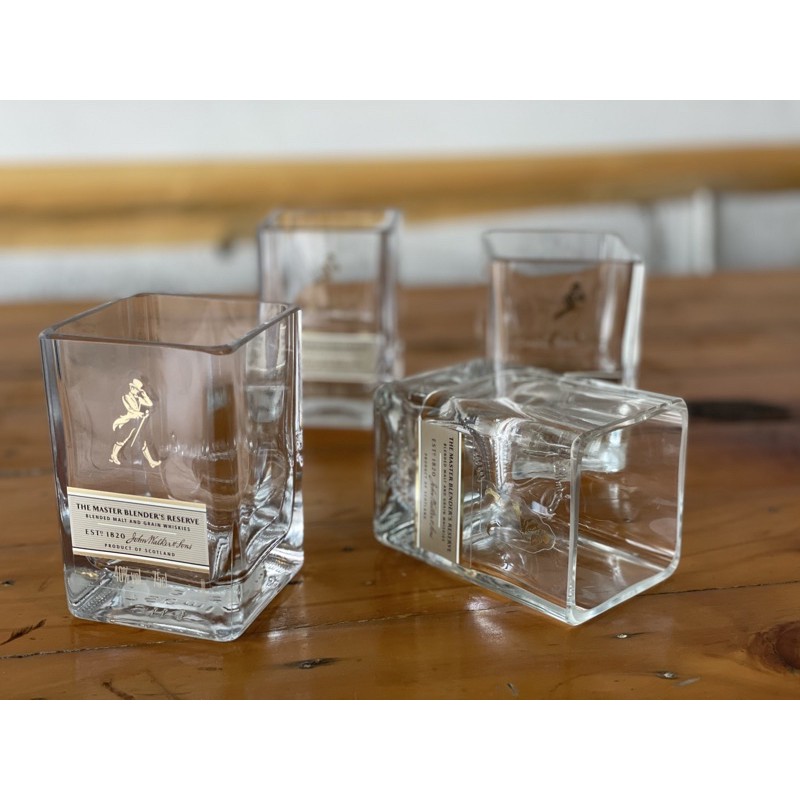 แก้วตัดจากขวด Johnnie Walker Gold label ทรงสั้น ขายดีที่สุด