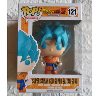 Funko pop Dragon Ball Z Goku 121 Super Saiya God โกคู ซุปเปอร์ไซย่า ผมฟ้า ดราก้อนบอลฟิกเกอร์ figure เบจิต้า vegeta toy