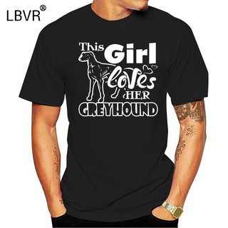 เสื้อยืดแขนสั้น ผ้าฝ้าย ทรงหลวม พิมพ์ลาย This Love Her Greyhound สําหรับผู้ชายS-5XL