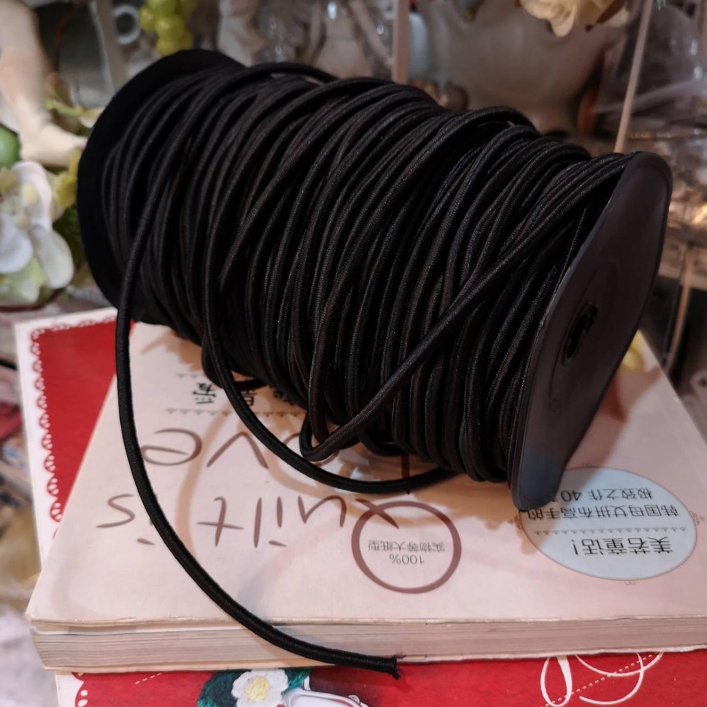 4mm 10y ยางยืด เส้นแบน เล็ก เอนกประสงค์ ขนาด 4 มิล ตัดแบ่ง จำนวน 10 หลา (ความยาว 900 เซนติเมตร) สินค้าพร้อมส่งจากไทย