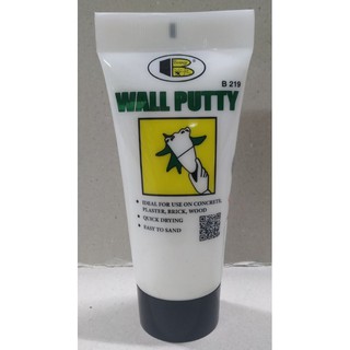 BOSNY B219 Wall Putty ขนาด 320 กรัม (หลอด) วอลพุตตี้ สีโป๊ว กำแพง อุด ซ่อมรอยแตกร้าว สีโป๊วผนัง เคมีโป๊ว B219