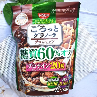 Nissin Granola Goroto Whole Soybean นิสชิน พรีเมี่ยม กราโนล่า ผสมถั่วเหลือง นำเข้าจากญี่ปุ่น 360g