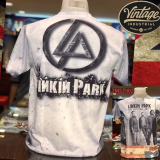 ส่งฟรี!!!เสื้อยืด พิมพ์ลาย Linkin park แนววินเทจ by pop vintage