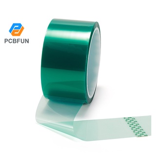 Pcbfun เทปฉนวนกันความร้อน PET ทนความร้อนสูง สีเขียว สําหรับป้องกันแผงวงจรไฟฟ้า