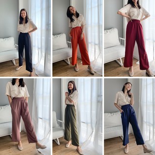 ⭕️พร้อมส่ง⭕️ CoZY Pants มี 6 สี กางเกงเอวยางยืดรอบตัว ยืดได้เยอะ