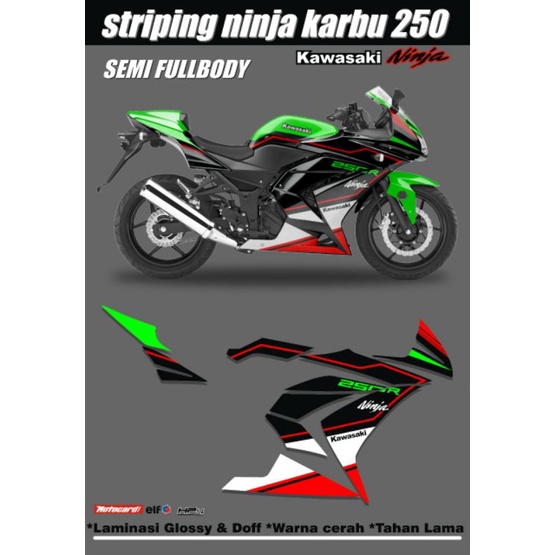 NINJA CARBON 250 STRIPING CUSTOM หลากหลาย KRT 20222
